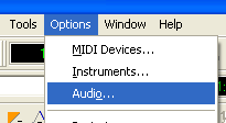 Audio Options - General