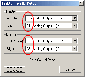 ASIO channel setup